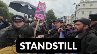 LONDON: Opposing Protestors & Police Clash