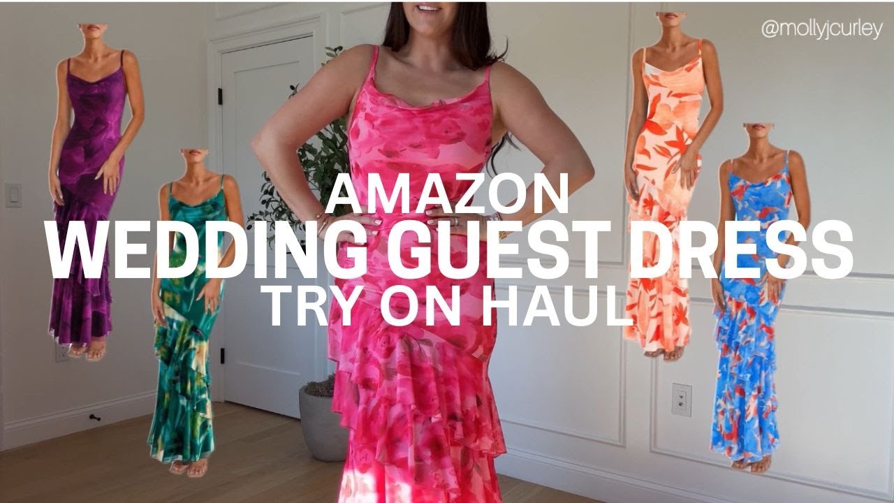 AMAZON SPRING AFFORDABLE WEDDING GUEST DRESS TRY ON HAUL!