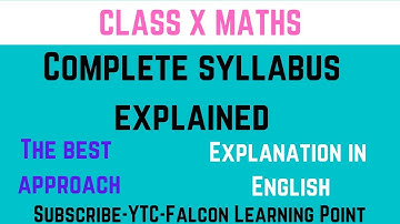 Class X Maths | Complete Syllabus explained | Explanation by Sajid Ali in English