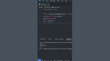 Python Basics: READ FILES in Under a Minute! 👓📂
