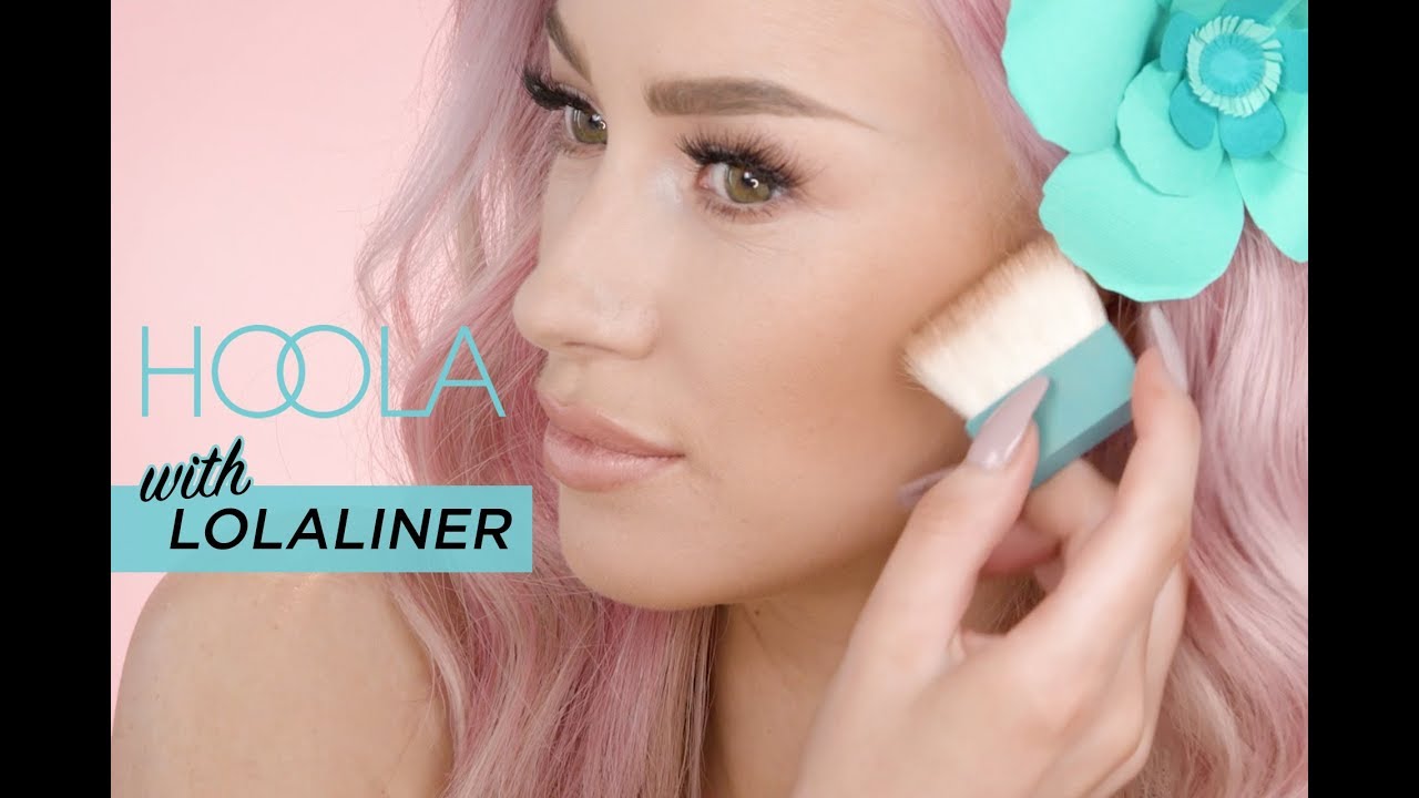 TUTORIAL WITH LOLA LINER | featuring hoola & hoola lite bronzers - YouTube