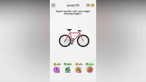 Braindom Level 175 Repair my bike with your magic drawing fingers !