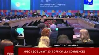 APEC CEO Summit 2015 officially commences