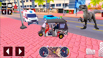 Tuk Tuk auto rickshaw driver game - 3D auto rickshaw driving game - Android iOS Gameplay #35