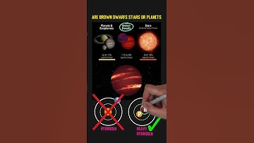Are Brown Dwarfs Stars Or Planets? #shorts #shortvideo #browndwarf #planet #stars #solarsystem