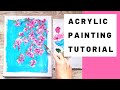 Acrylic Painting Tutorial | Easy Blossom Art