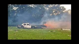 Sml Cop Car And School Bus Explosion This Visdo Is