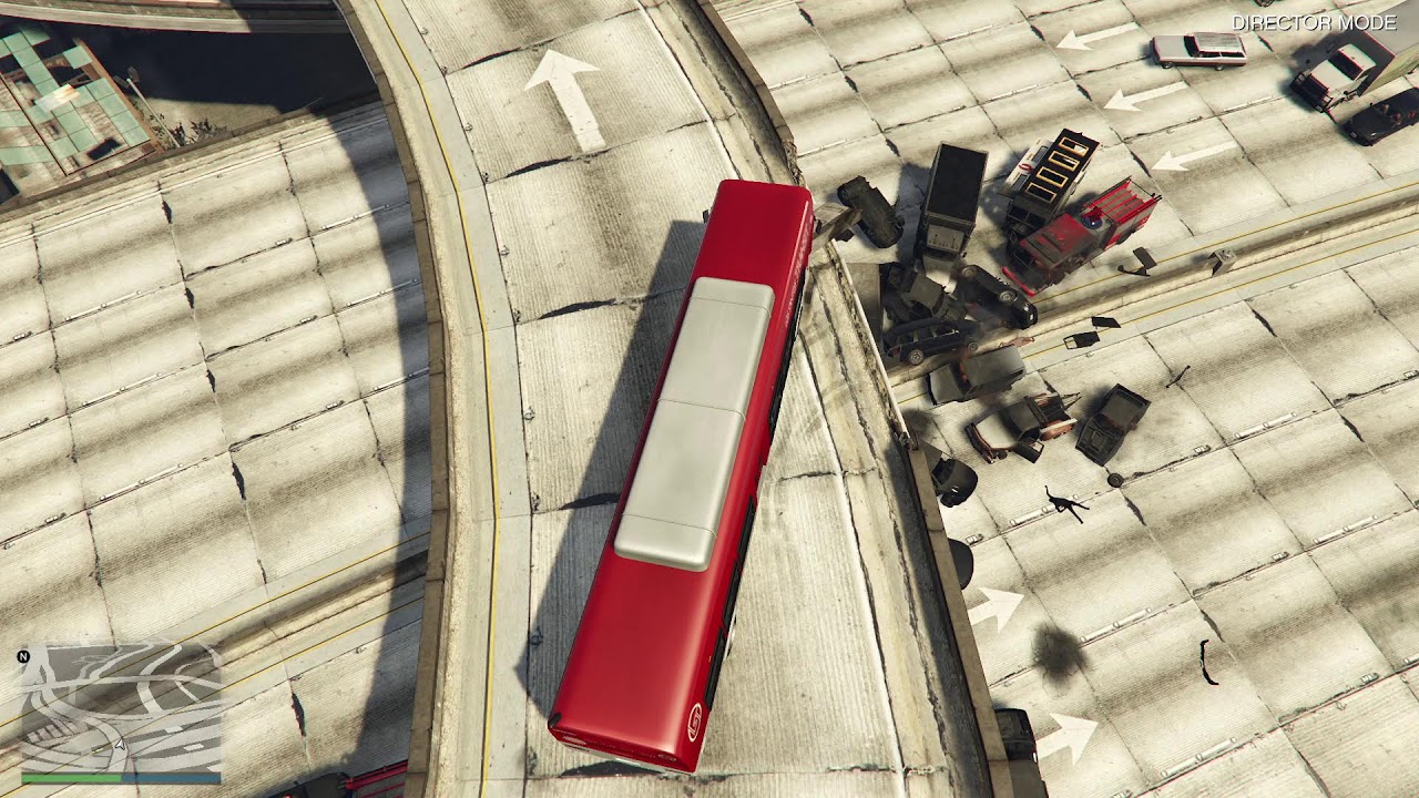 INSANE GTA 5 GLITCH – NPCS DRIVE OFF OVERPASS & EXPLODE! 🤯CAR GO BOOM CRASH TEST CAR GUN MODE