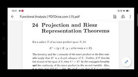 Projection Theorem 24.1
