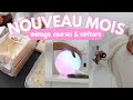 Reset de début de mois 🌸 | motivation, ménage & retour de courses