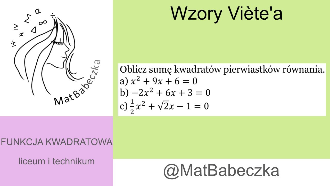 1-6-4-oblicz-sum-kwadrat-w-pierwiastk-w-r-wnania-a-x-2-9x-6-0-b-2x