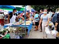 [4K] Bangkok local flea market is a market that is only open on Thursdays / Khlong Chan Market