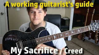 How to play My Sacrifice by CREED on guitar