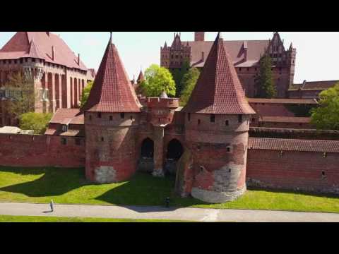 Poland 4K - Beautiful Amber city Gdansk + Malbork Castle Drone Video. Dji Mavic Pro