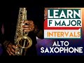 Learn How To Play F Major Intervals