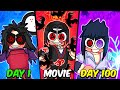 Movie spent 100 days becoming the uchiha clan in roblox shindo life  noob to pro