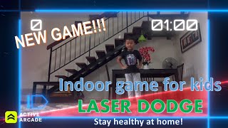 ACTIVE ARCADE: LASER DODGE - Stay healthy at home! Funny and interactive indoor game for your kids!