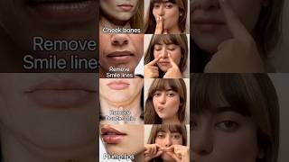 Remove double chin😱 , smile lines #removedoublechin #plumlips #faceexercise #smilelines #cheekbones