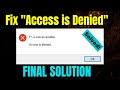 How To Fix ''Drive Is Not Accessible ''Or ''Access Is Denied'' ERRORS In Windows 11 /10 / 8