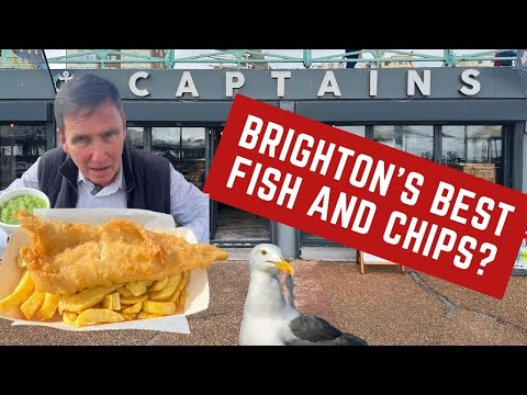 Video thumbnail: Eating at the BEST FISH AND CHIPS SHOP in BRIGHTON? BLOODY SEAGULLS!