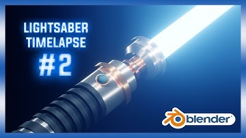 LIGHTSABER Speed Modeling - Shading #2 | Blender 2.82 (EEVEE)