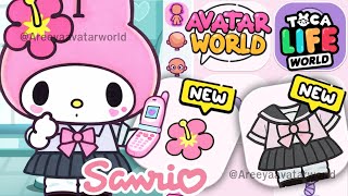 How To Make New My Melody School So Cute Sanrio In Avatar World And Toca Boca World