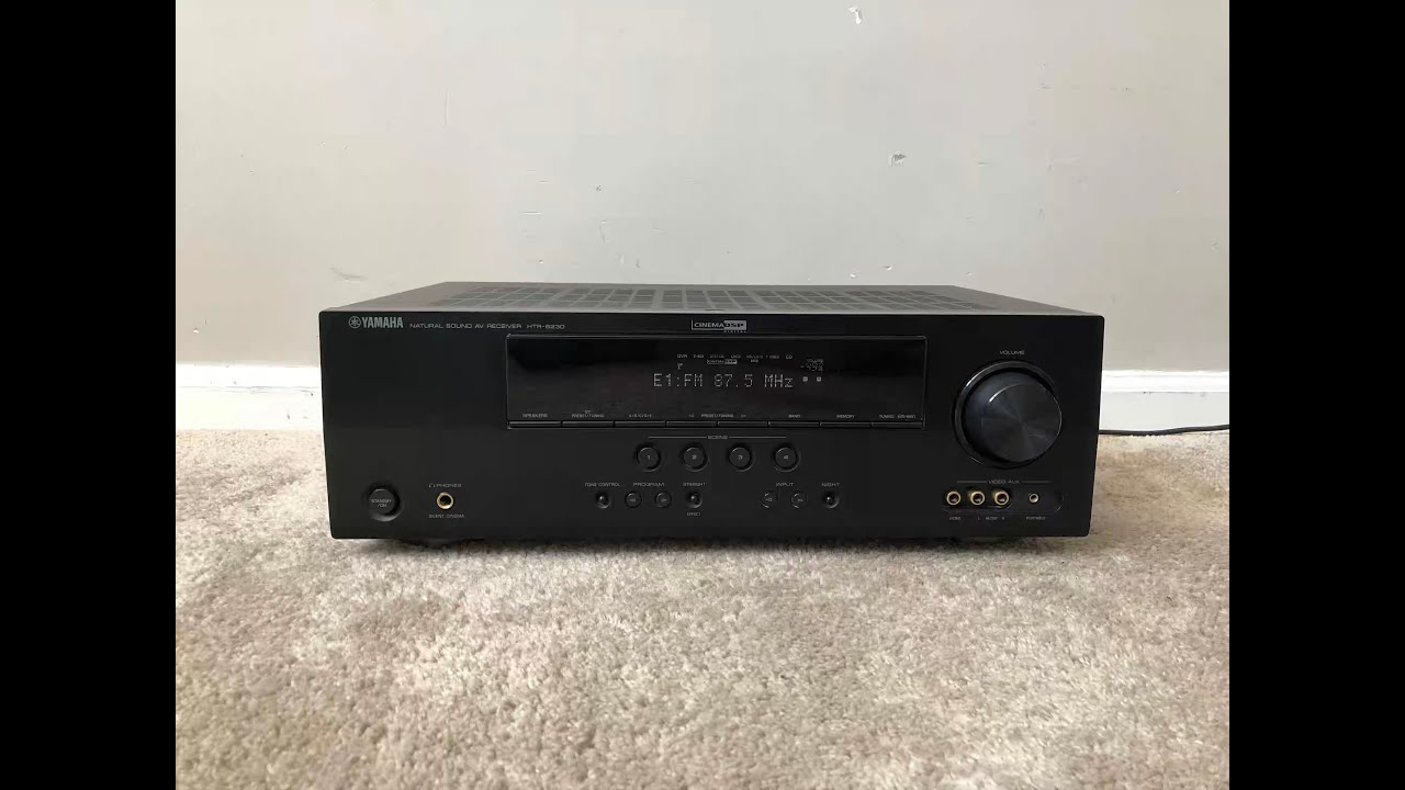 Yamaha HTR-6230 5.1 HDMI Home Theater Surround Receiver - YouTube