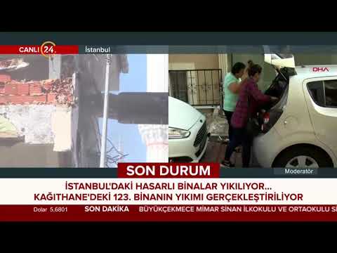 İstanbul'daki hasarlı binalar