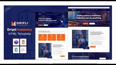 Dripli - Factory & Industry HTML Template | Themeforest Templates