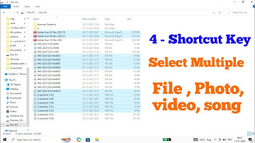 How to select multiple files in laptop || How to select multiple File , photo,video,songs on laptop