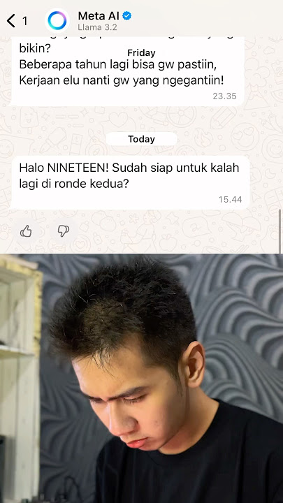 RONDE KEDUA RAP BATTLE SAMA META AI 🤖🔥 siapa yang menang? #metaai #tanyaai #meta