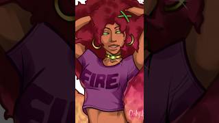 Isn’t she cool? #art #artshorts #shortsdrawing #drawing #shorts #fyp #starfire #fanart #fanart