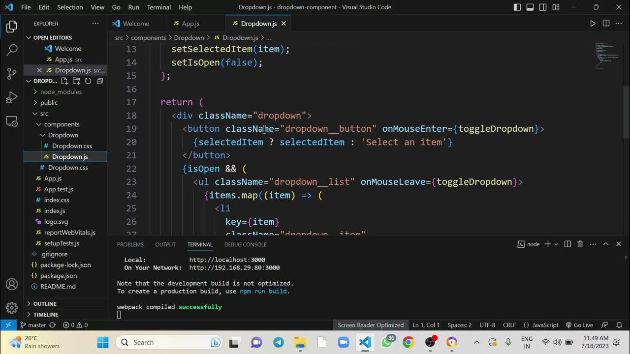 React-Dropdown-component - YouTube
