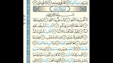 القرآن الكريم صفحة 594 برواية الليث أبي الحارث عن الكسائي   القارئ عبد الرشيد صوفي