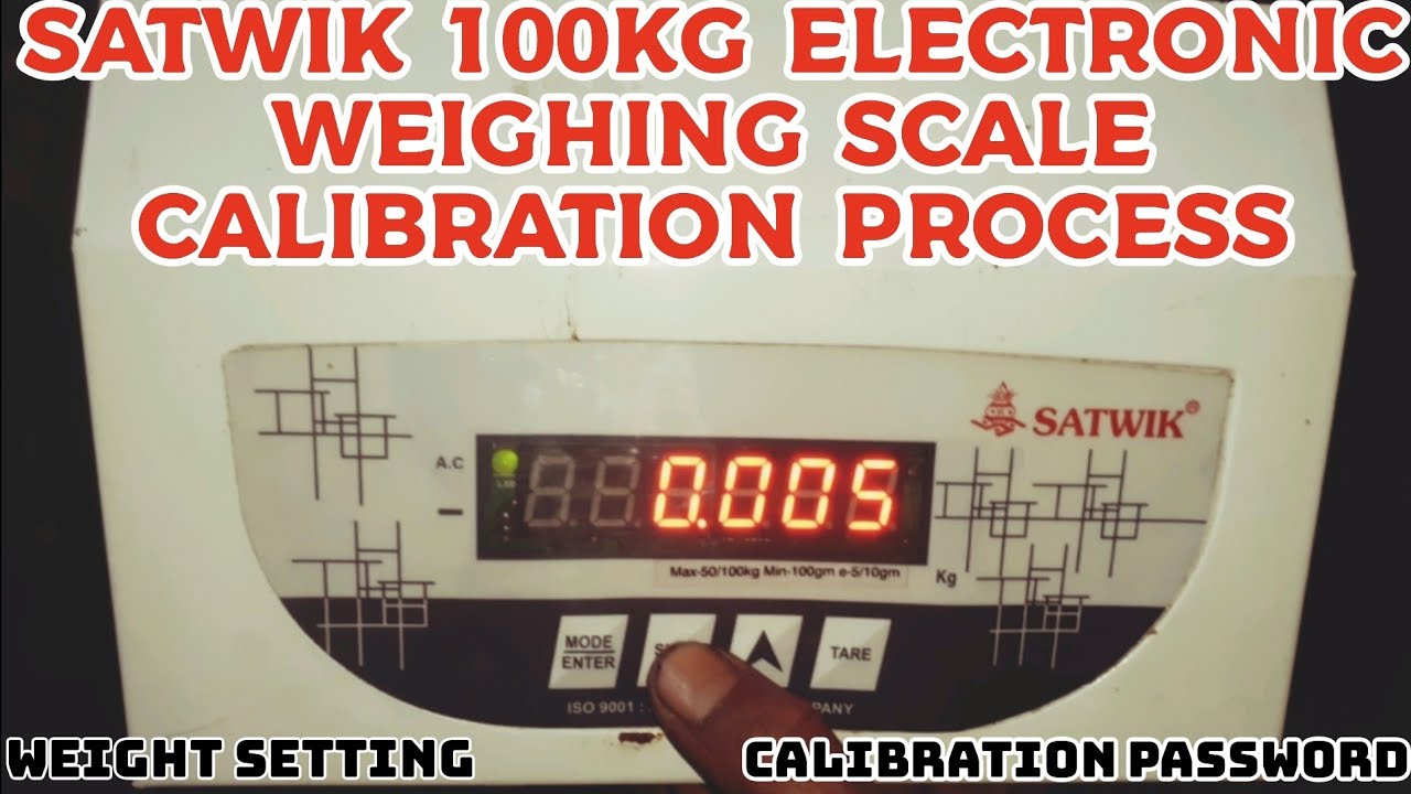 How to Calibrate Satwik 100kg Electronic Weighing Scale