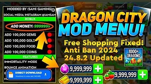 Dragon City 2024 APK MOD MENU v24.6.0 Gameplay - Unlimited Money and Gems Works 2024