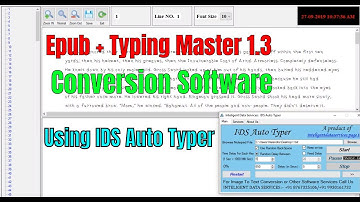 #Epub Conversion Software Using IDS Auto Typer (Convert image to Epub Notepad) | Contact-8767325106