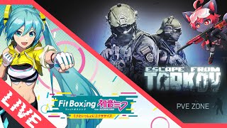 【タルコフ/Fit Boxing 初音ミク】PVEモード来たからやるぅ！！【紅井猫 まるしゃ】