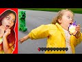 МАЙНКРАФТ ПРИШЁЛ в РЕАЛЬНУЮ ЖИЗНЬ ! MINECRAFT VS REAL LIFE ! Не скажи ВАУ ЧЕЛЛЕНДЖ Валеришка