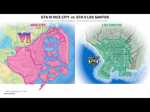 Vice City (GTA 6) VS Los Santos (GTA 5) - The Difference Is INSANE!