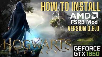How to install FSR3 mod into Hogwarts Legacy (Updated) Version 0.9.0 | Gtx 1650 Laptop #gtx1650
