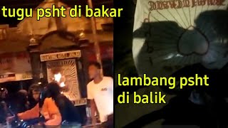 penghinaan terhadap psht tugu di bakar lambang psht di balik di yogyakarta full vidio