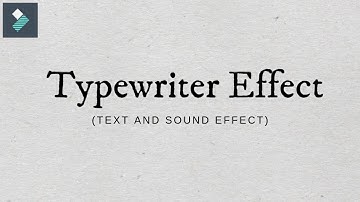 Typewriter Text Effect with Sound Effect in Filmora 9