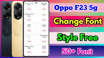 how to change font style in oppo f23 5g | oppo f23 5g font style change