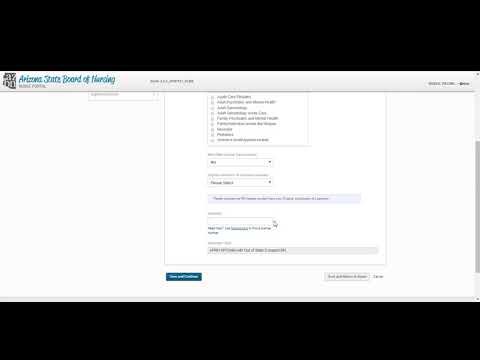 Nurse Portal - Submit an APRN Application