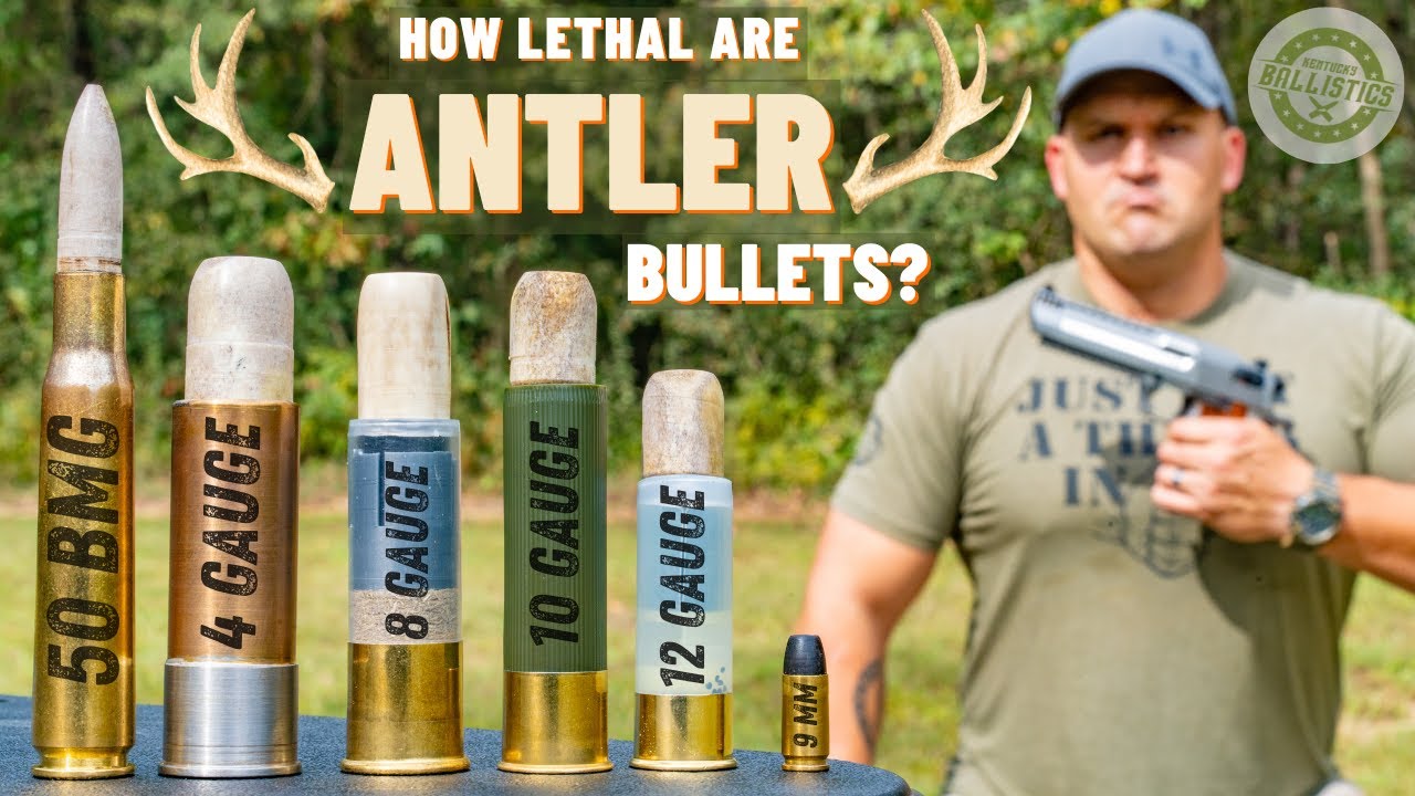 How Lethal Are ANTLER Bullets ??? (50 BMG, 4 Gauge, 9mm & More)