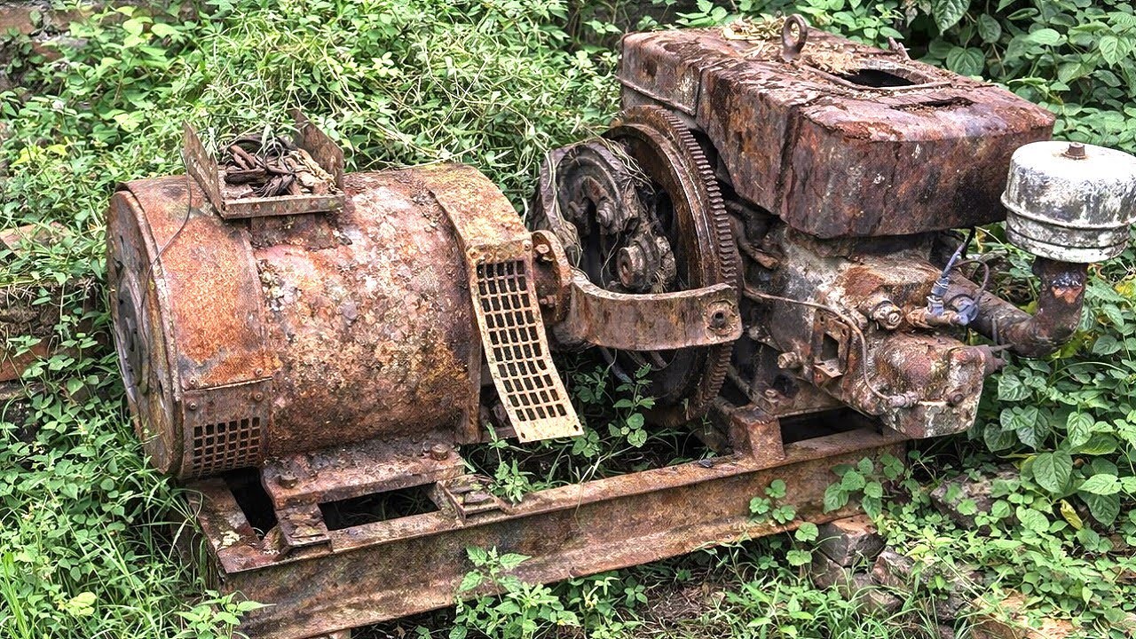 Reviving an Old 15KW Generator – Abandoned for Years in an Old Man's Abandoned Garden