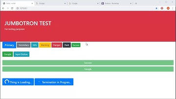 Bootstrap 4 Tutorial - 10 - Button Groups