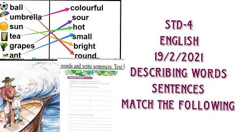 VICTERS CHANNEL STD 4 ENGLISH FIRST BELL 19 /2 /2021