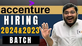 Accenture Hiring 2024 & 2023 Batch | Accenture Off Campus Drive 2024 & 2023 Batch | No 60% Criteria